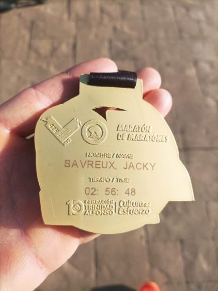 Medalla finisher del Maratón de Valencia 2022