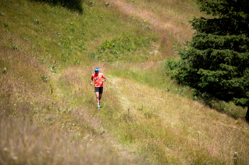 Corredor de trail en montaña siguiendo consejos de seguridad para entrenar mejor y rendir más.