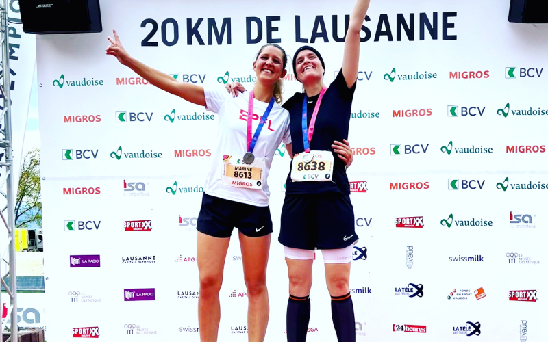 Marine corre el 10K de Lausana y baja de 50 minutos con entrenamiento y fortaleza mental.