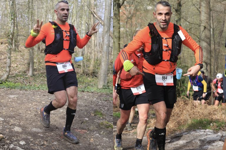 Nelson compite y brilla en el EcoTrail de París, destacando en una carrera de trail running.