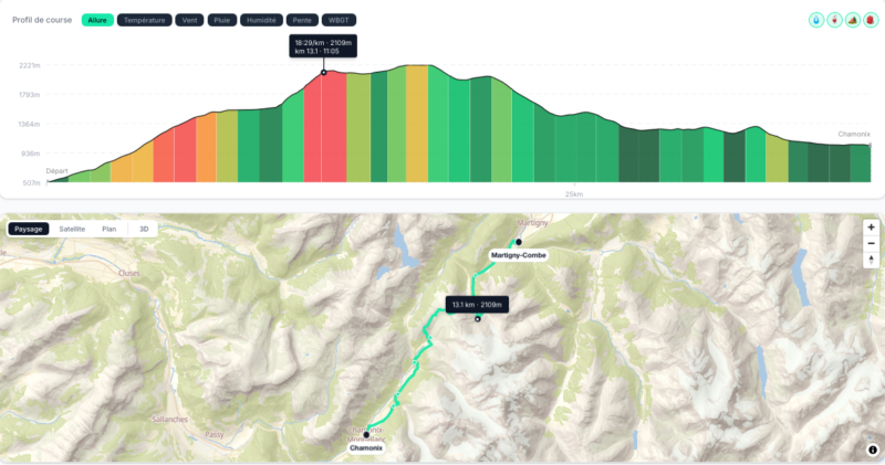 Corredor de trail siguiendo un plan de carrera estratégico para mejorar su rendimiento en montaña