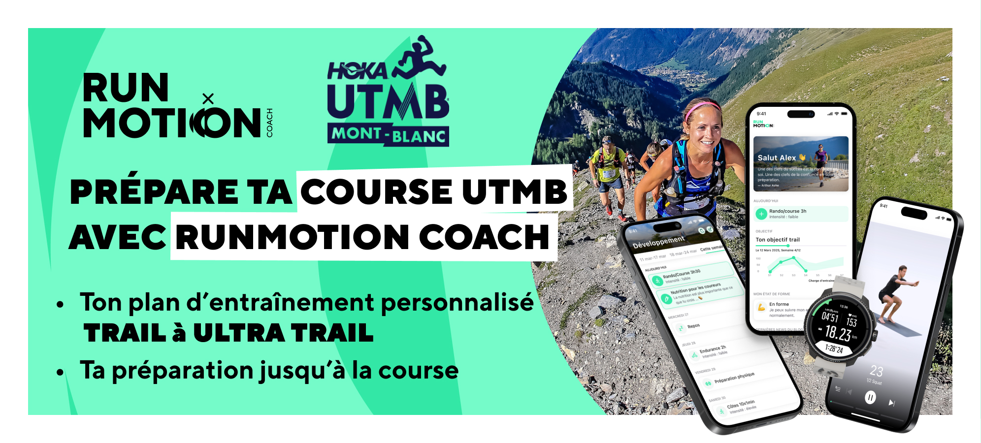 Corredor de trail running prepara el UTMB Mont-Blanc con un plan de entrenamiento para llegar a meta